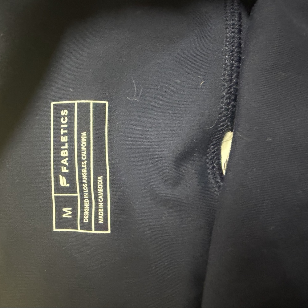 Fabletics Black Performance Top With Subtle Logo - image 1